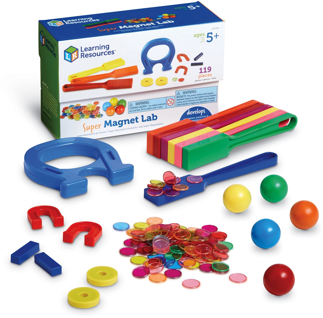 Learning Resources Super Strong Magnets – Set Of 4 Colorful Button Magnets For Fridge, Whiteboard & Organization - View #7