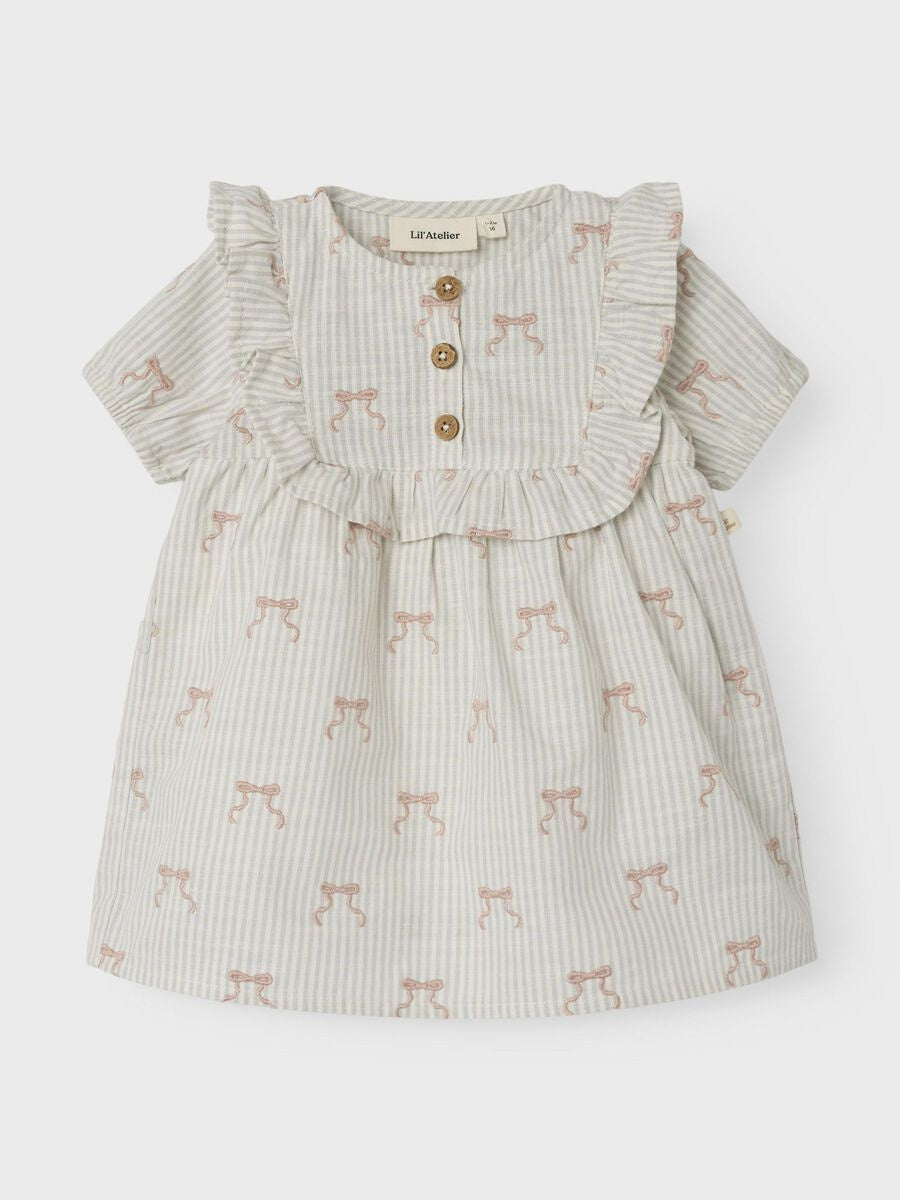 Lil'Atelier baby romper jurk coconut milk – Mevrouwaardbei