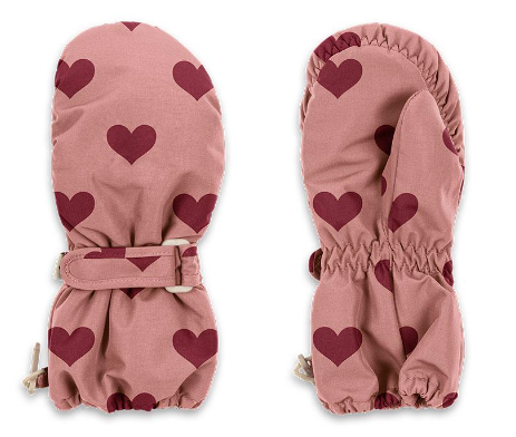 racoon softshell handschuhe Konges Sløjd Nohr sneeuwwanten Amour pink – Mevrouwaardbei
