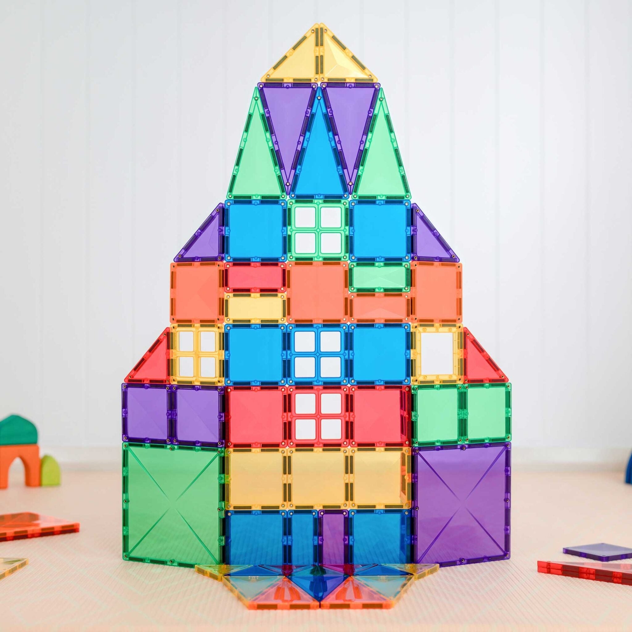 Connetix - Magnetische tegels - Square set regenboog, 42 stuks Connetix - Magnetische tegels - Square set regenboog, 42 stuks