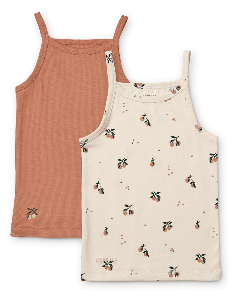 Naomi printed singlet 2-pack mix_LW17622_2210_Peach_sea shell mix_1-22_1