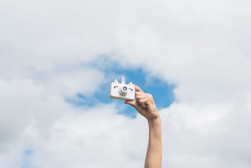 TheZoofamily_camera_unicorn_child_holding_camera_in_the_sky